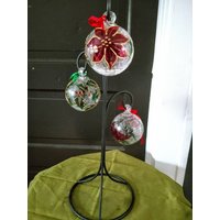 Vintage Handbemalte Glas Ornamente Vintage Handbemalte Glas Ornamente von FlashBacksInMyGarage