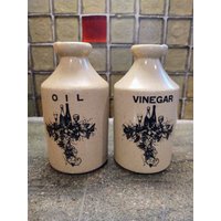 Vintage Keramik Öl Und Essig Menage Set von FlashBacksInMyGarage