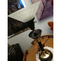 Vintage Metall Tole Lampe von FlashBacksInMyGarage