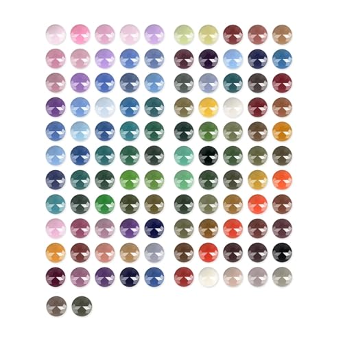 Diamant-Malerei-Perlen, 112 Farben, 22400 Stück, 5D-Bohrer, Edelstein für Diamantkunst, DIY-Kunst-Zubehör (Farbcodes 892 bis 3687) von Flatro