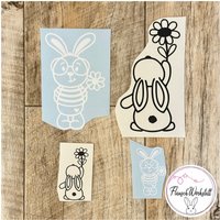 Aufkleber/Kaninchen Regenbogen Personalisiert Sticker von FlauschWerkstatt