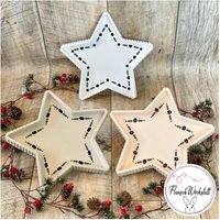 sternteller/stern Kerzenteller Kaninchen Meerschweinchen Katze Hund Weihnachten Geschenkteller Raysin von FlauschWerkstatt