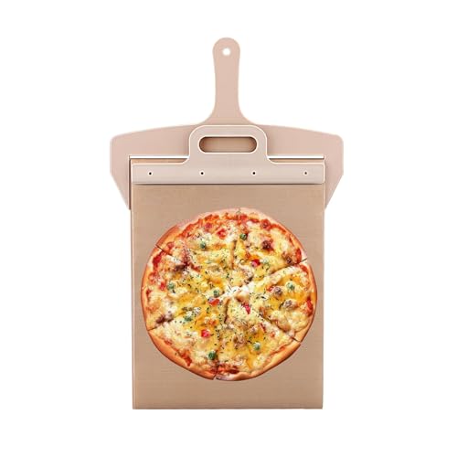 Flearitzo Sliding Pizza Peel mit Griff Pizzaschieber Pizzaschaufel Antihaft Pizza Schieber Pizza Zubehör（30cm*58cm）der Pizza Einfach überträgt von Flearitzo