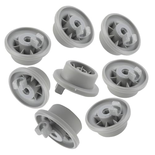 Korbrollen für Geschirrspüler 8er Set Spülmaschinen Rollen Universal Korbrollen - Spülmaschine Ersatz Unterkorb Rollen - Spülmaschine Ersatzteile für Viele Gängige Bosch & Siemens Geschirrspüler von Flearitzo