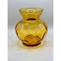 Amber Glas Vase Bernstein Braun Vintage Blumenvase Mcm Midcentury Retro Honeycomb Honigwaben Gelb Golden Honigfarben 60Er 70Er Hippie Amber Glas Vase Bernstein Braun Vintage Blumenvase Mcm Midcentury Retro Honeycomb Honigwaben Gelb Golden Honigfarben 60Er 70Er Hippie von FleasSchatz