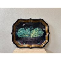 Ian Logan London Tablett Vintage 1993 Painting By Mimi Roberts Enamel Tray Garten Küche von FleasSchatz