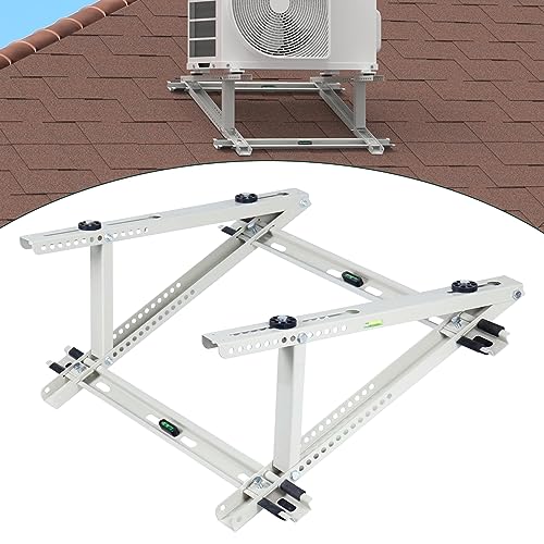Flehomo Klimaanlage Dachhalterung für Mini Split Klimaanlagen Wärmepumpensystem, verstellbare Halterung für Dach, robuste Dachhalterung für 9.000-24.000 BTU von Flehomo