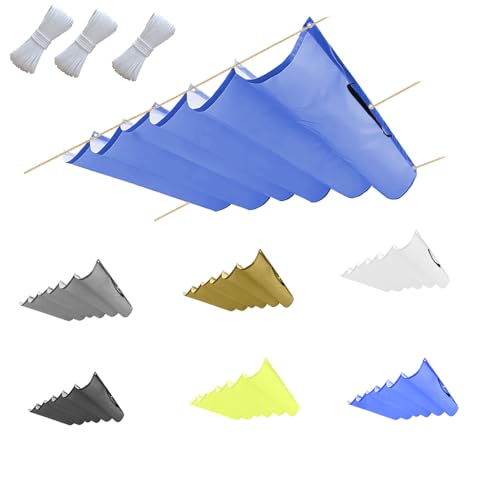 Einziehbar Welle Sonnensegel 200x600cm(BxL) Verstellbar Schattenabdeckung Sonnenschutz Wasserdicht Outdoor Pergola UV-beständig Markise Anwendbar auf Terrasse Garten Saphirblau von Flei