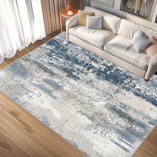 Teppich Wohnzimmer 140x380cm Moderner Kurzflor Flauschig Waschbar, Pflegeleicht und Robust ideal fürs Wohnzimmer, Schlafzimmer und Kinderzimmer auch als Badematte von Flei