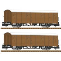 Fleischmann 826213 N 2er-Set Gedeckte Güterwagen der DB-AG Fleischmann 826213 N 2er-Set Gedeckte Güterwagen der DB-AG von Fleischmann