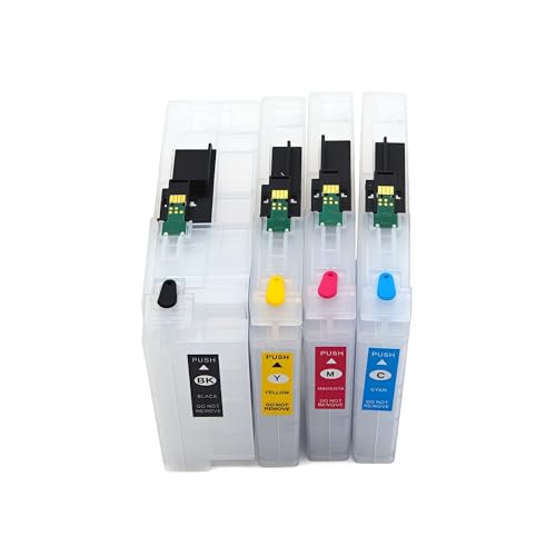 4Color LC404 Leere Nachfülltintenpatrone Mit Chip Kompatibel Mit Brother MFC-J1205W MFC-J1215W J1205 J1215 von Fleixoaptv