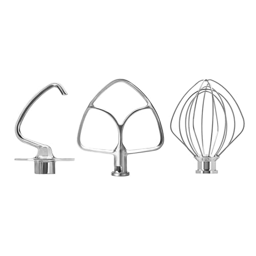 Teigquirl Aus Edelstahl, Kompatibel Mit Kitchenaid K45WW K45DH 4,5–5 QT Standmixer Mit Kippbarem Kopf, Draht Teigquirl Aus Edelstahl, Kompatibel Mit Kitchenaid K45WW K45DH 4,5–5 QT Standmixer Mit Kippbarem Kopf, Draht von Fleixoaptv