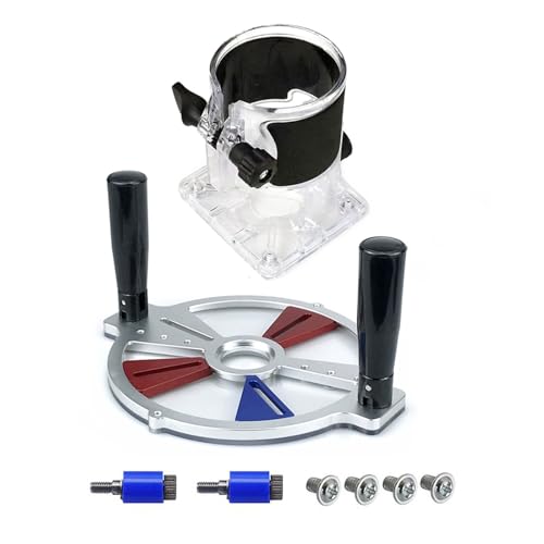 Trimmmaschine Fräsen Nut Gravur Führungsschiene Multifunktionale Einstellbare Unterstützung Hilfsführung Halterung Holzbearbeitungswerkzeug(8 pcs) von Fleixoaptv