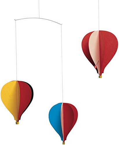 Flensted Balloon 3 Mobile, Stahl, Mehrfarbig, 45x38cm von Flensted