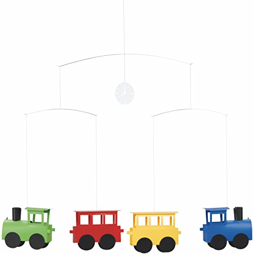Flensted Locomobile Mobiles, Folie, Mehrfarbig, 40cm von Flensted