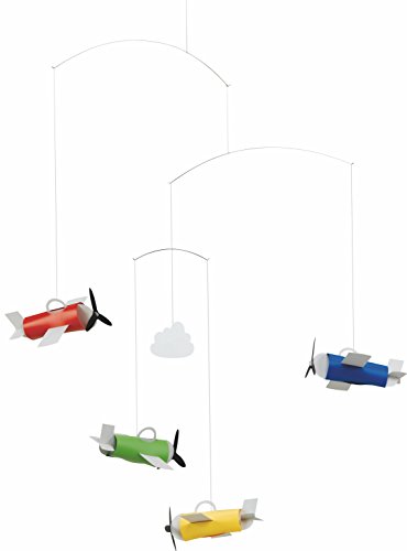 Flensted Mobiles f30102 Aeromobile Mobile, Stahl, Mehrfarbig, 60x50 cm von Flensted Mobiles