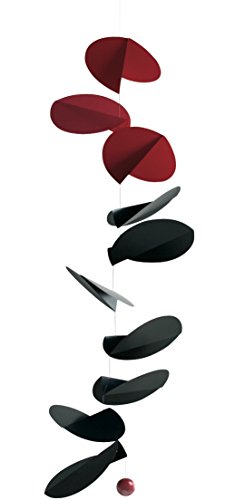 Flensted Mobiles Flensted Mobile Turning Leaves, Schwarz/rot, 82x31 cm, f141s von Flensted Mobiles