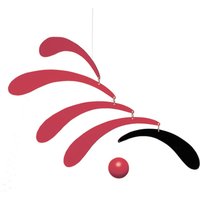 Flensted Mobiles - Flowing Rhythm Mobile - rot von Flensted