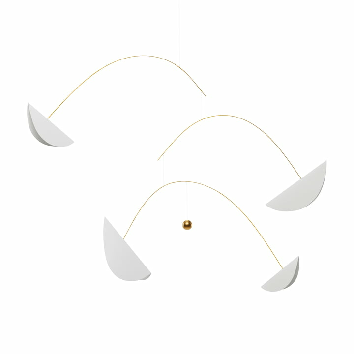 Flensted Mobiles Life & Thread Mobile Babybettzubehör Baby Bett Mobile Weiß Gold B-Ware von Flensted Mobiles