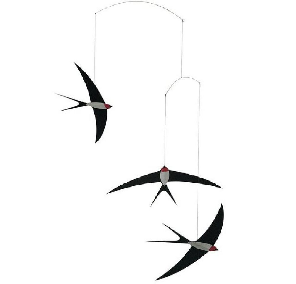 Flensted Mobiles Skulptur Mobile Fliegende Schwalben von Flensted Mobiles