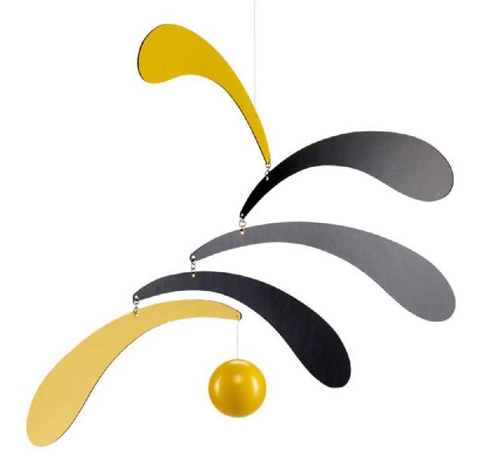 Flensted Mobiles Skulptur Mobile Flowing Rhythm Gelb von Flensted Mobiles