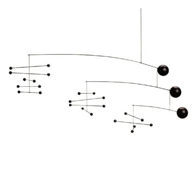 Flensted Mobiles Skulptur Mobile Sinfonie in 3 Sätzen Schwarz von Flensted Mobiles