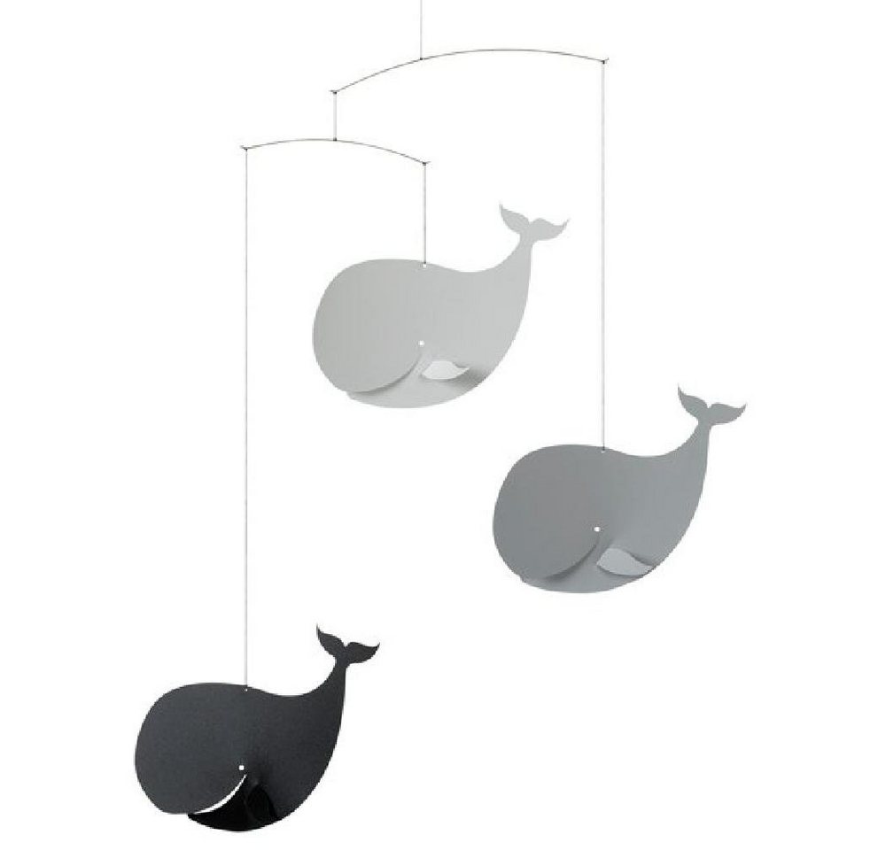 Flensted Mobiles Skulptur Wale Schwarz Mobile von Flensted Mobiles