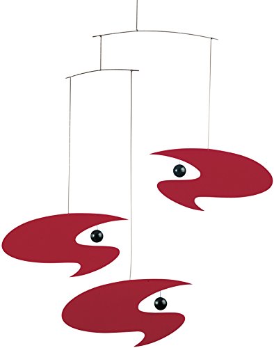 Flensted Mobile, Kunststoff, Rot, 45 x 45 cm von Flensted Mobiles