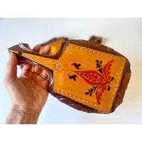 Vintage Wanddeko Aus Holz, 70Er Jahre Handgemachte Holzschnitzerei, Holzkunst, Wandbehang, Rustikal, Landhausstil, Zwei Stück, Dekoplatte von FleshFresh