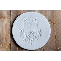 Räucherstäbchen-Tablett-Hamsa Zen-Dekor-Tablett Für Kristalle-Kerzentablett von FleshandBlooms