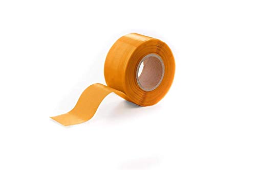 BlitzTape Dichtungsband selbstklebend 3 m x 25 mm I Selbstverschweißendes Silikonband in orange I Für Wasser, Strom & Auto I Bis 8 bar, -65 °C bis +260 °C, 8.000 V von Flesta