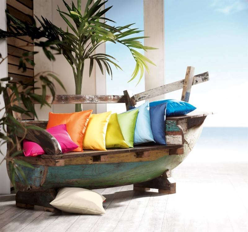 2 Stück Fleuresse Mako-Satin Kissenbezüge 40x80 cm uni mit RV DP 1109 naturweiß von Fleuresse GmbH