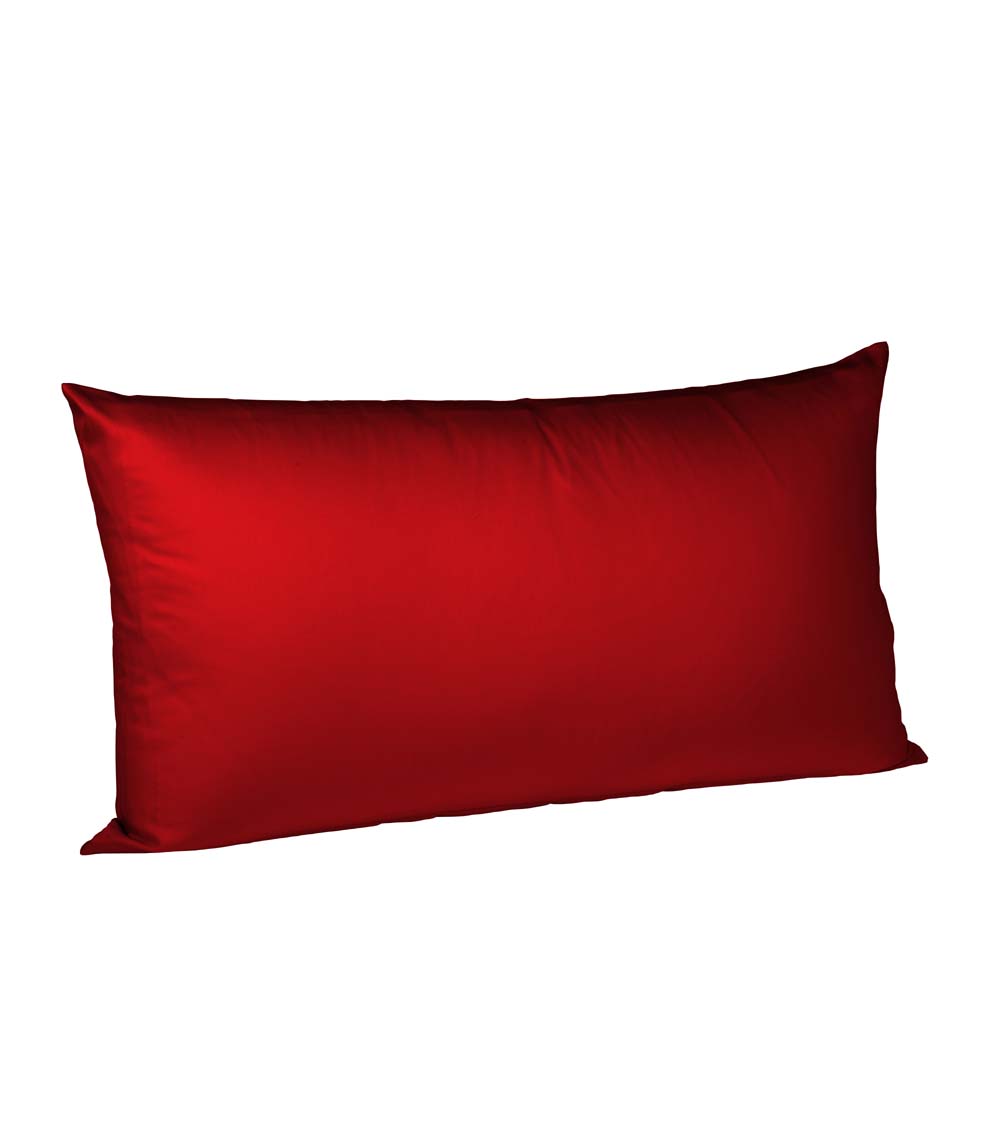 2 Stück Fleuresse Mako-Satin Kissenbezüge 40x80 cm uni mit RV DP 4580 bordeaux 2 Stück Fleuresse Mako-Satin Kissenbezüge 40x80 cm uni mit RV DP 4580 bordeaux von Fleuresse GmbH