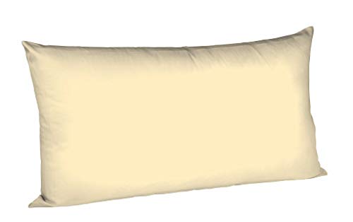 fleuresse 9200 Colours Interlock Jersey Kissenbezug aus 100% Baumwolle, Oekotex Standard 100, 40 x 80 cm, vanille von fleuresse