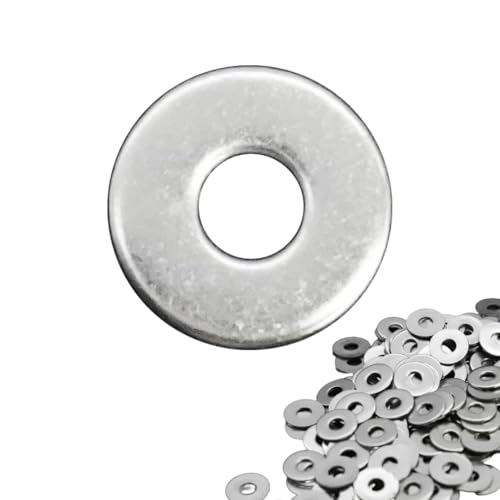 Flewdart 200pcs Unterlegscheiben M4, flach karosseriescheiben 304 Edelstahl M4 x 12mm, beilagscheiben für Schrauben und Muttern von Flewdart
