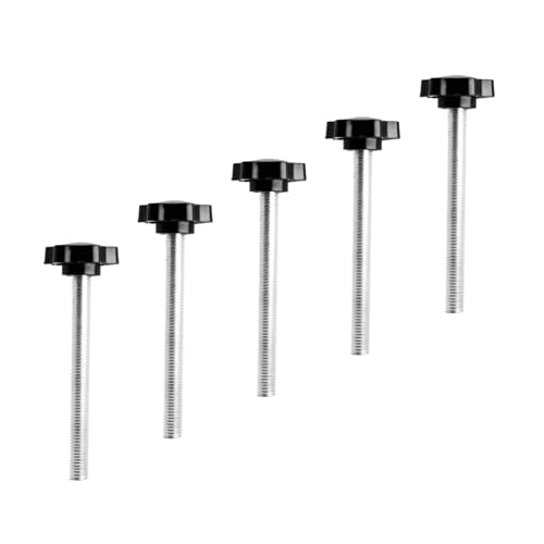 Flewdart 5pcs Sternschraube m10 x 100, Stern Schrauben m10 für Sterngriffmutter, Stern Schraube für Möbel Mechanische Geräte Elektronische Geräte (M10x100 5pcs) von Flewdart