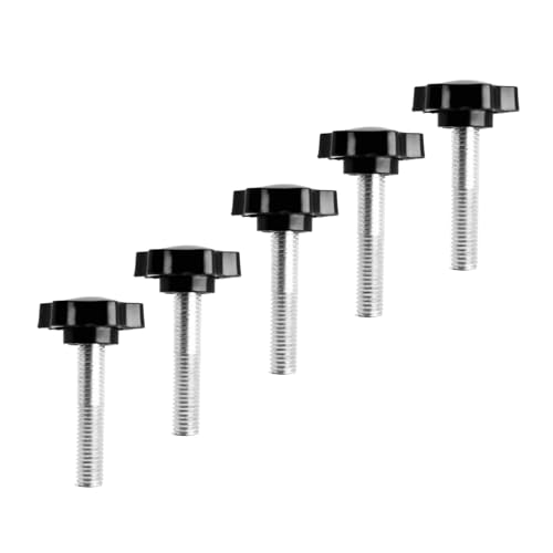 Flewdart 5pcs Sternschraube m10 x 40, Stern Schrauben m10 für Sterngriffmutter, Stern Schraube für Möbel Mechanische Geräte Elektronische Geräte (M10x40 5pcs) von Flewdart