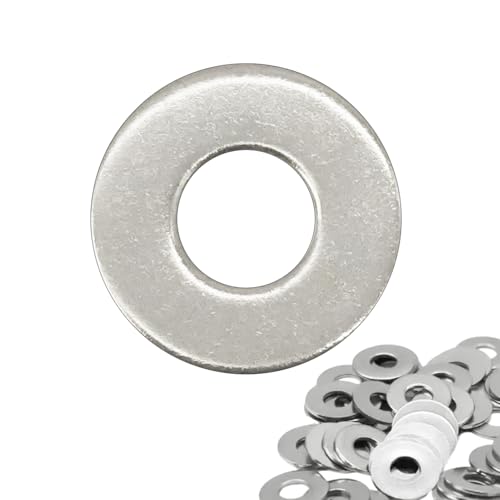 Flewdart 60pcs Unterlegscheiben M8, flach karosseriescheiben 304 Edelstahl M8 x 20mm, beilagscheiben m8 für Schrauben und Muttern (M8x20 60pcs) von Flewdart