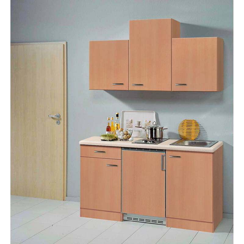 Flex-Well Classic Küchenzeile Nano 150 cm Buche Nachbildung von Flex-Well Classic