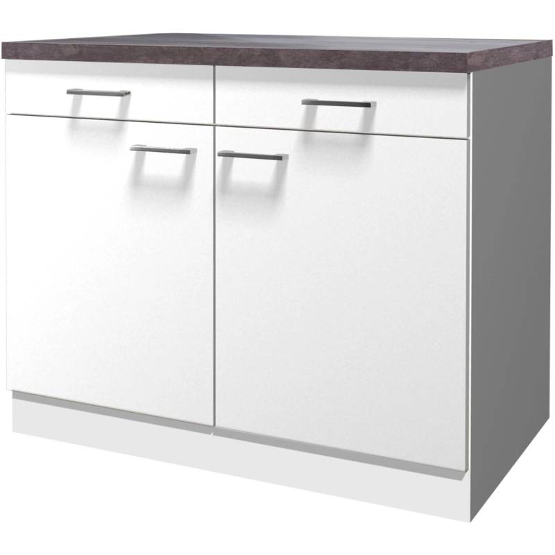 Flex-Well Unterschrank mit Arbeitsplatte Lucca 100 cm von Flex-Well Classic