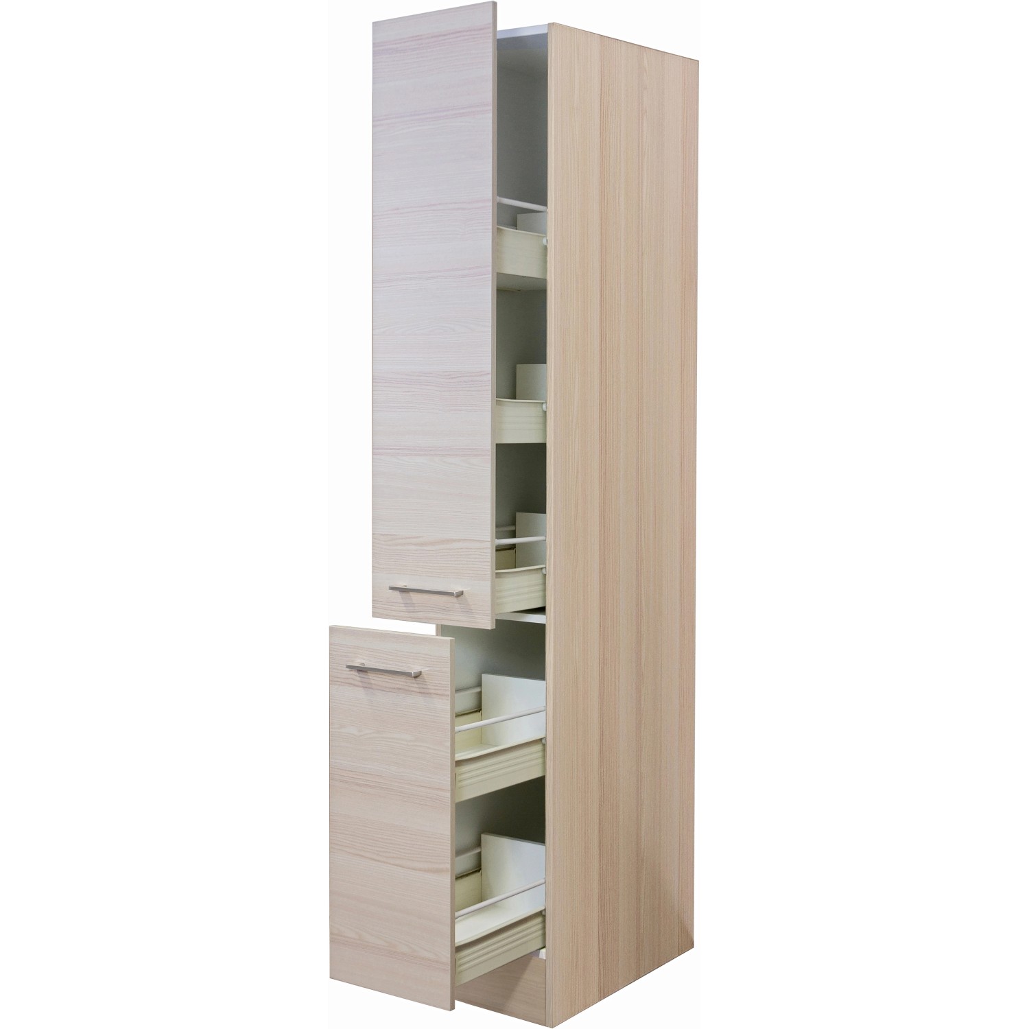 Flex-Well Exclusiv Apotheker-Hochschrank Focus 200 cm x 30 cm x 57 cm Akazie von Flex-Well Exclusiv