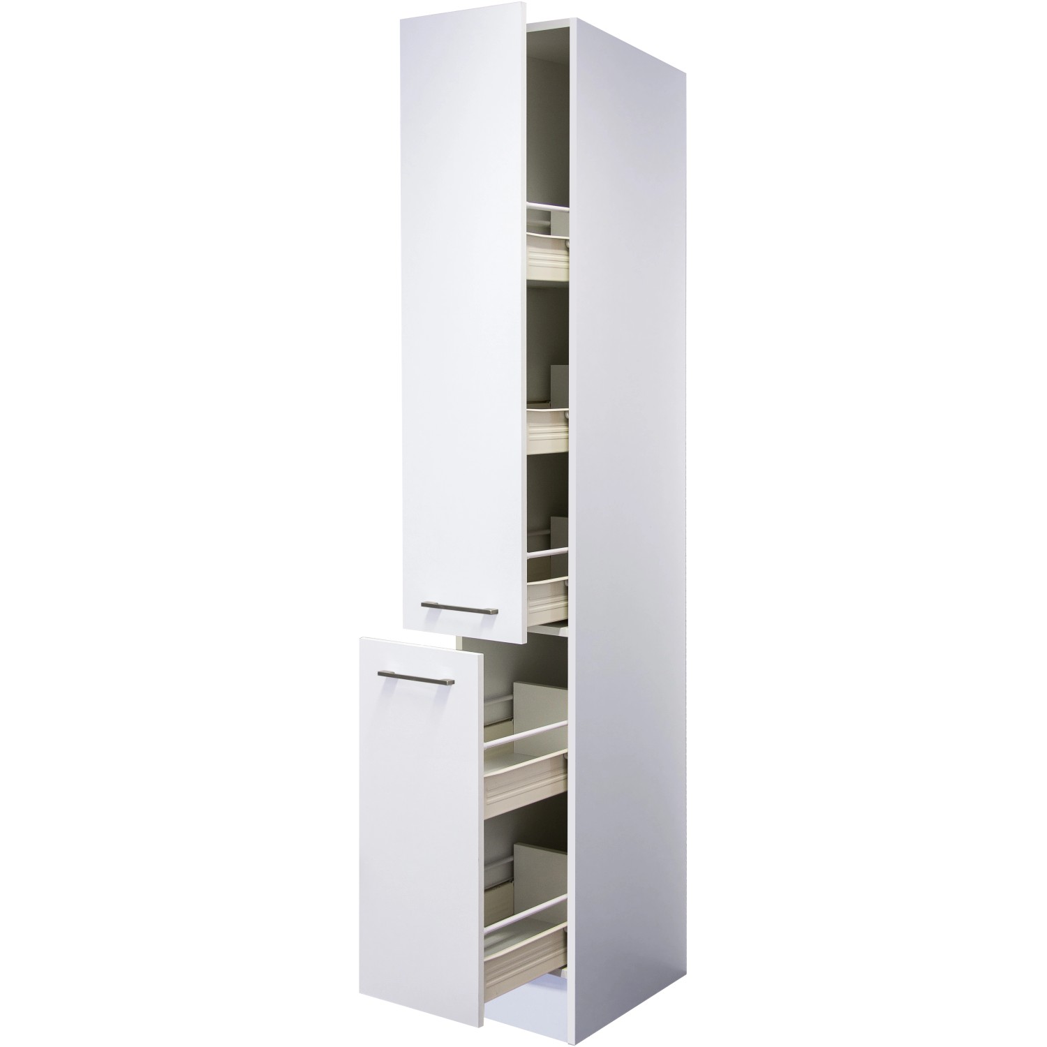 Flex-Well Exclusiv Apotheker-Hochschrank Joelina 30 cm Weiß von Flex-Well Exclusiv