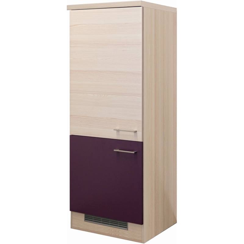 Flex-Well Exclusiv Demi-Geräteumbauschrank Focus 60 cm Akazie-Aubergine-Akazie von Flex-Well Exclusiv