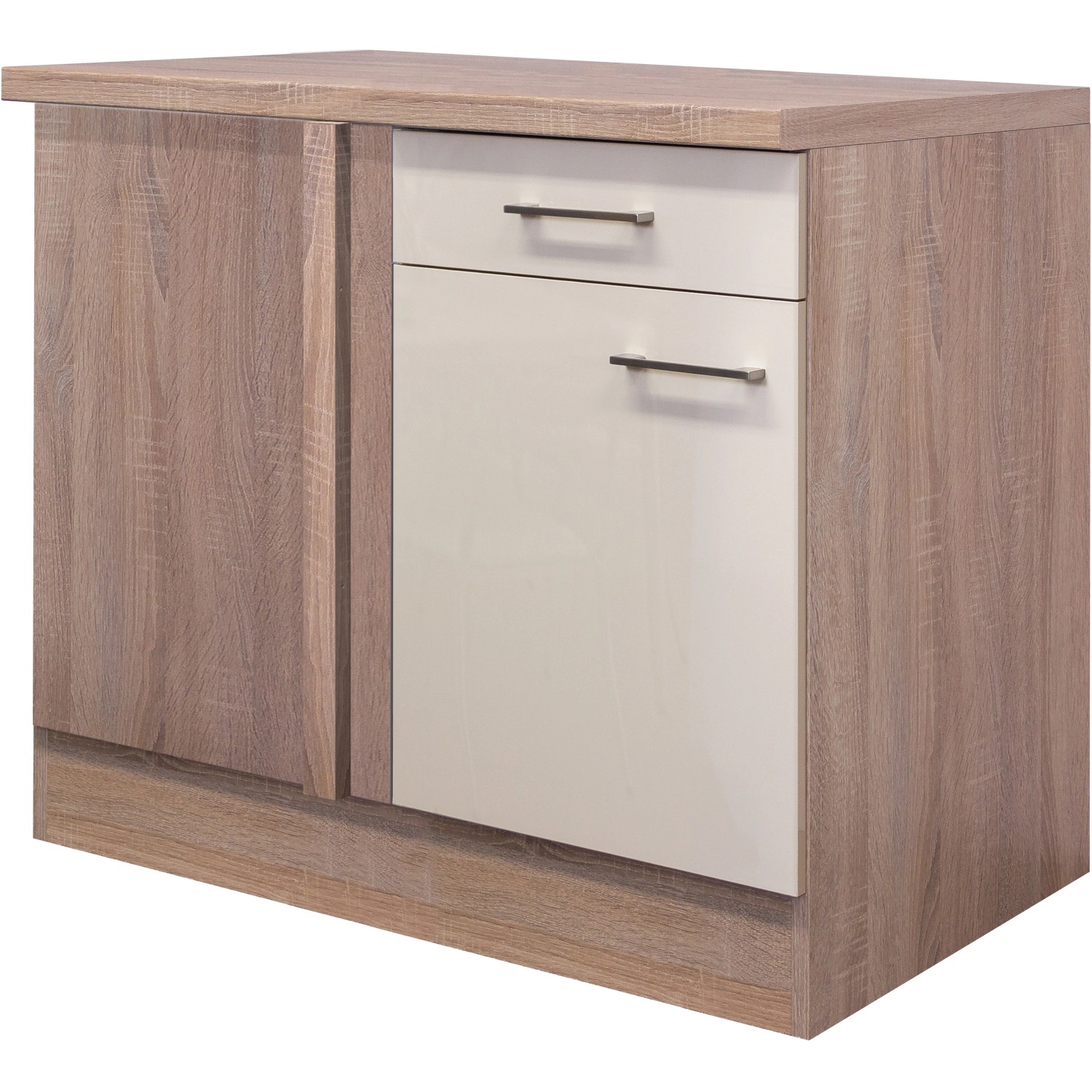 Flex-Well Exclusiv Eck-Unterschrank Orlando 110 x 60 cm Kaschmir Glanz von Flex-Well Exclusiv