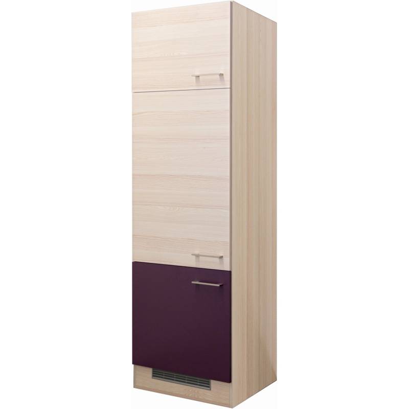 Flex-Well Exclusiv Geräteumbauschrank Focus 60 cm Akazie-Aubergine-Akazie von Flex-Well Exclusiv