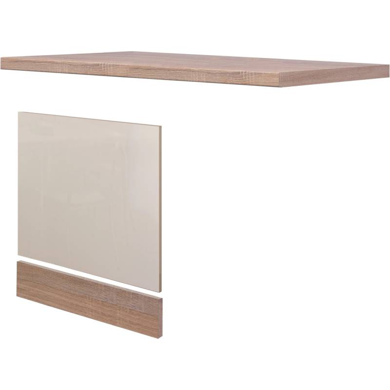 Flex-Well Exclusiv Geschirrspüler-Paket teilintegriert Orlando Kaschmir-Eiche von Flex-Well Exclusiv