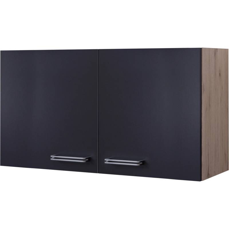 Flex-Well Exclusiv Hängeschrank Lara 100 cm Anthrazit-San Remo Eiche von Flex-Well Exclusiv