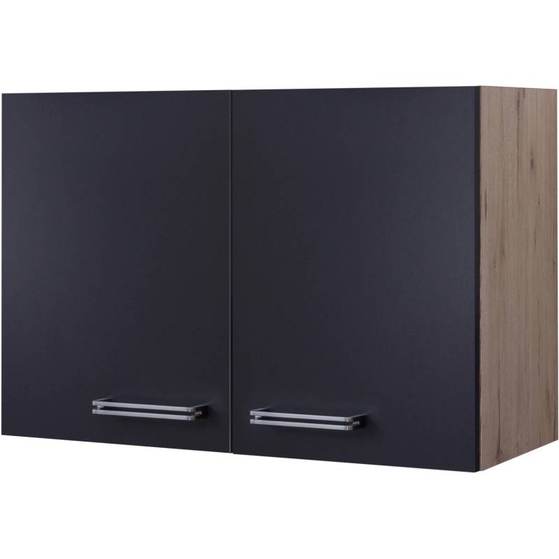 Flex-Well Exclusiv Hängeschrank Lara 80 cm Anthrazit-San Remo Eiche von Flex-Well Exclusiv