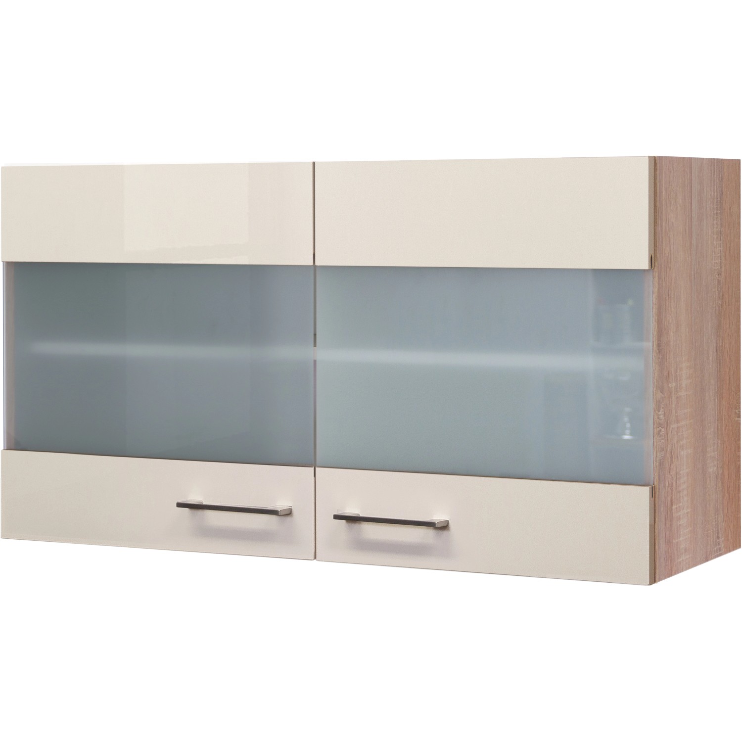 Flex-Well Exclusiv Hängeschrank Orlando 100 cm x 55 cm Kaschmir Glanz-Sonoma Eic von Flex-Well Exclusiv