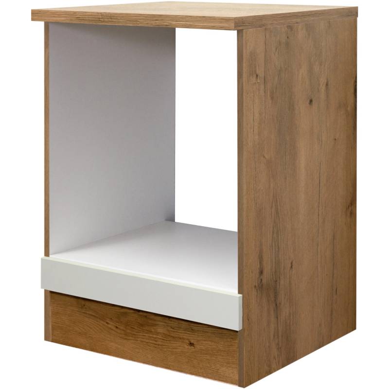 Flex-Well Exclusiv Herdumbauschrank Vintea 60 cm Magnolie matt - Lancelot Oak von Flex-Well Exclusiv